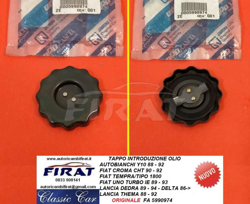 TAPPO INTRODUZIONE OLIO FIAT CROMA-UNO-DEDRA-THEMA-Y10 (5990974)